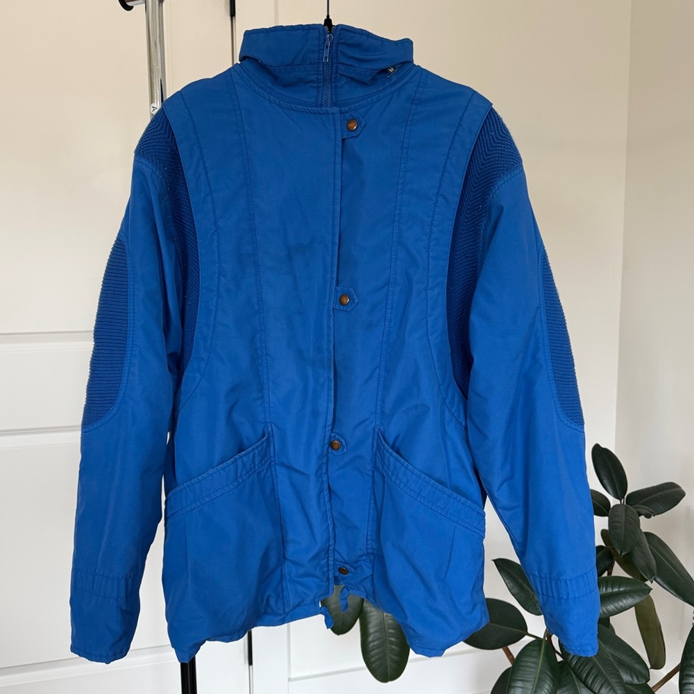 Vintage Blue Ski Style Jacket